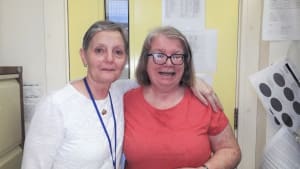 Caring Christine volunteers with Age NI